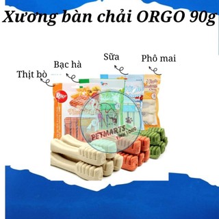 Xương gặm khử mùi hôi miệng, sạch răng chó mèo Orgo 90g