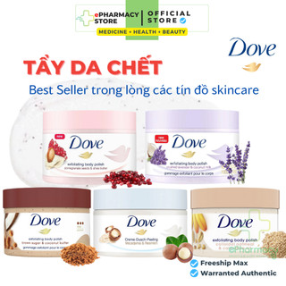 Tắm Tẩy Tế Bào Chết Dove Exfoliating Body Polish Scrub loại bỏ da chết, dưỡng ẩm sâu