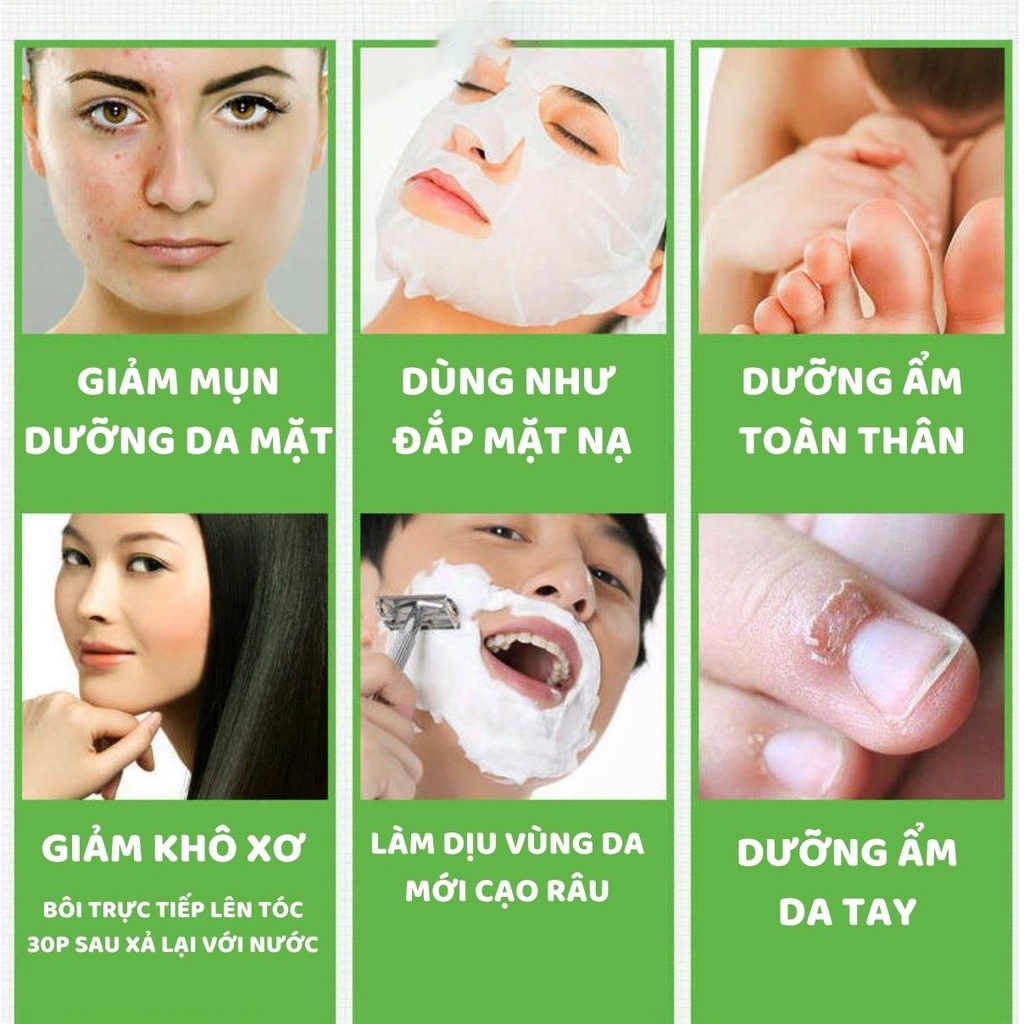 Mặt nạ nha đam dưỡng da Gel lô hội cấp ẩm SEOMOU nuôi dưỡng sâu và phục hồi hư tổn mặt nạ cấp ẩm chống khô da M29