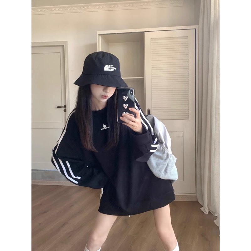 Áo Sweater Nam Nữ , Áo Nỉ Cổ Tròn UNISEX Kẻ Sọc Nhẹ Nhàng TL11