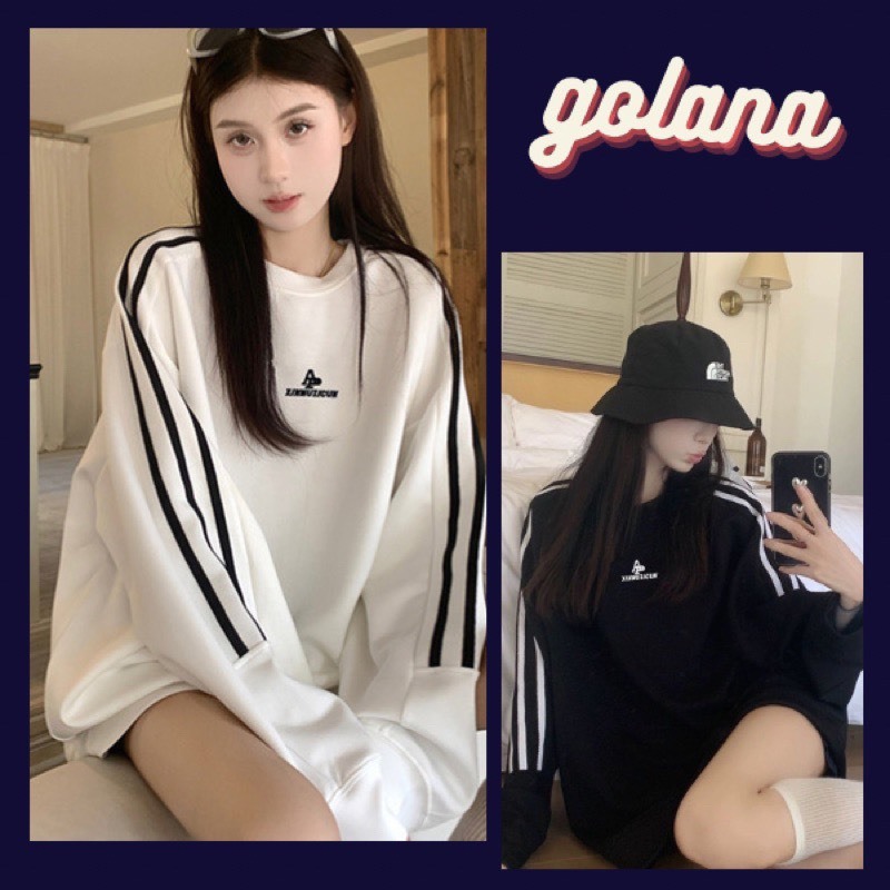 Áo Sweater Nam Nữ , Áo Nỉ Cổ Tròn UNISEX Kẻ Sọc Nhẹ Nhàng TL11