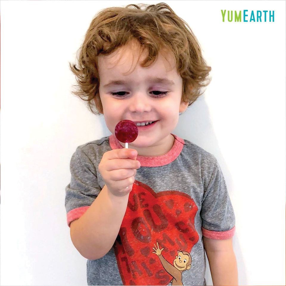 Kẹo mút hữu cơ YUMEARTH 8 hương vị trái cây hương vị trái cây không phẩm màu,đường trắng