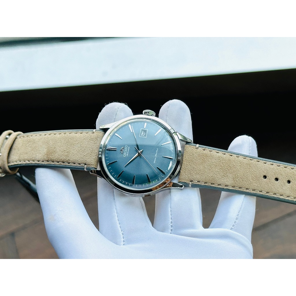 Đồng hồ nam dây da Orient Automatic Bambino RA AC0P03L10B