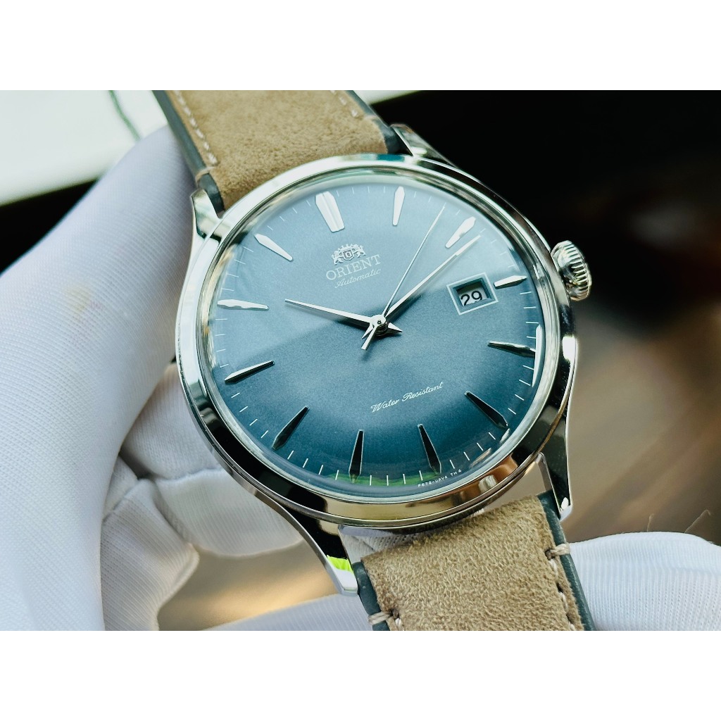 Đồng hồ nam dây da Orient Automatic Bambino RA AC0P03L10B