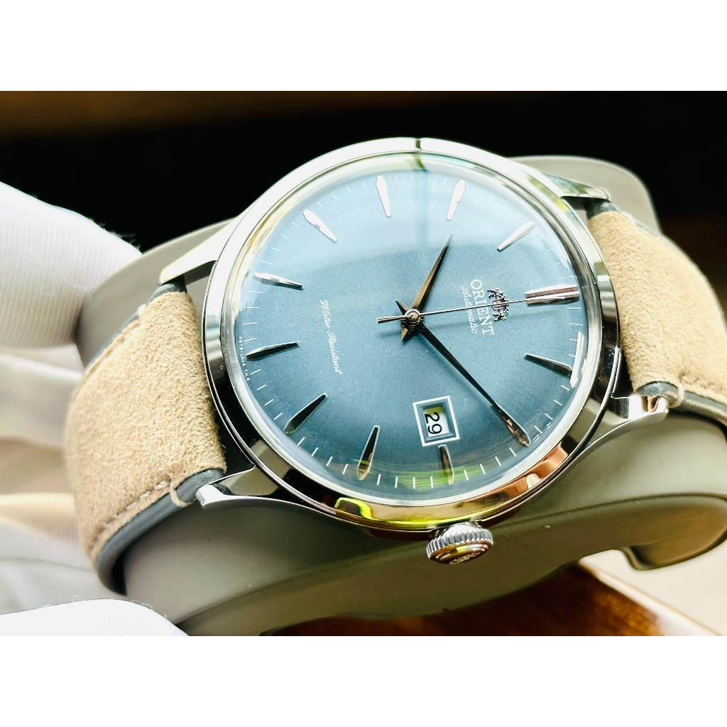 Đồng hồ nam dây da Orient Automatic Bambino RA AC0P03L10B