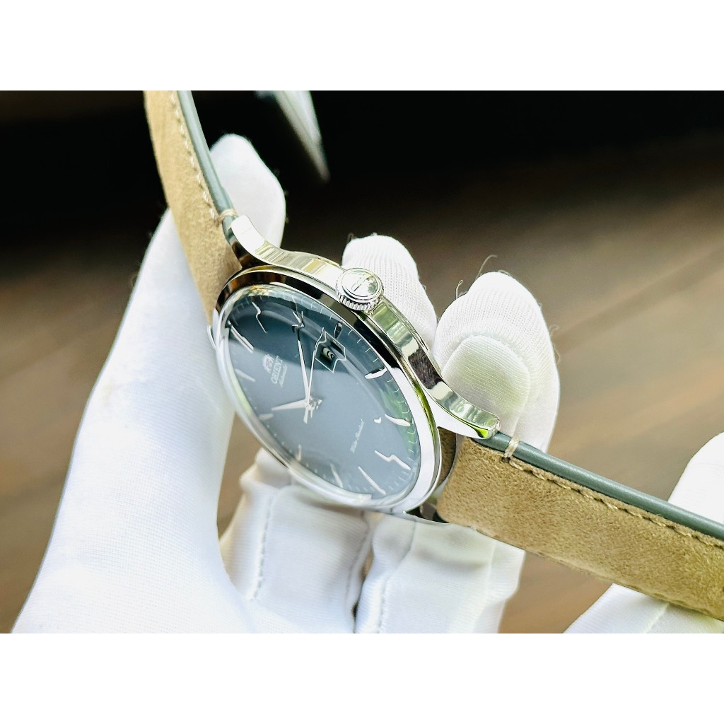 Đồng hồ nam dây da Orient Automatic Bambino RA AC0P03L10B