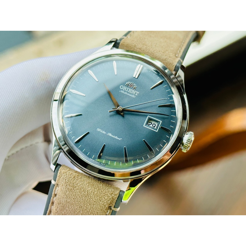 Đồng hồ nam dây da Orient Automatic Bambino RA AC0P03L10B