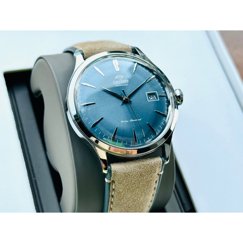 Đồng hồ nam dây da Orient Automatic Bambino RA AC0P03L10B