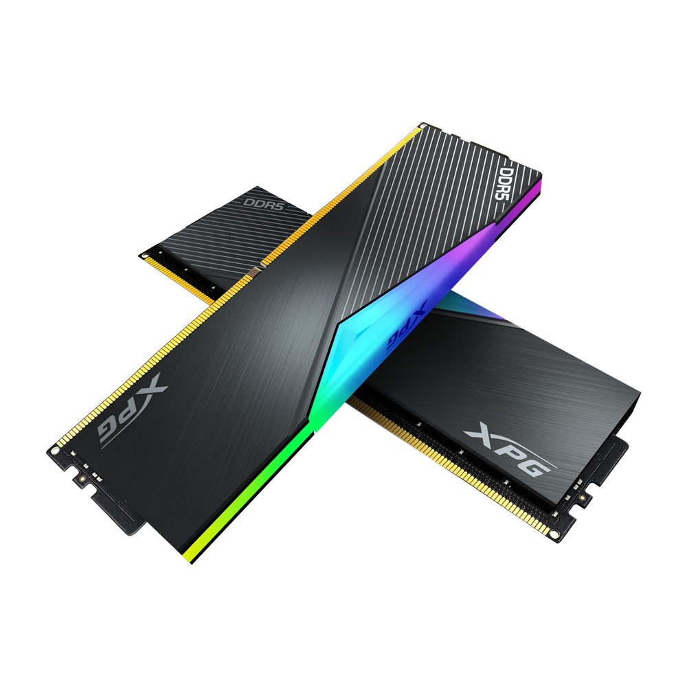 Bộ Nhớ Trong Máy Tính - RAM ADATA LANCER DDR5 16GB (16x1) Bus 6000Mhz Black/White LED RGB