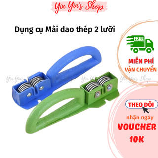 Dụng cụ mài dao thép 2 lưỡi e.kco nhiều màu tiện dụng