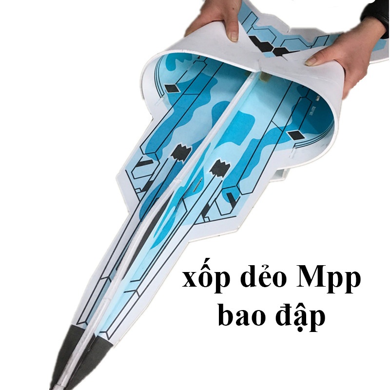 KIT F22 Flat xốp dẻo Mpp bao đập. Dài 90cm sải 73cm. Có video hướng dẫn ráp chi tiết