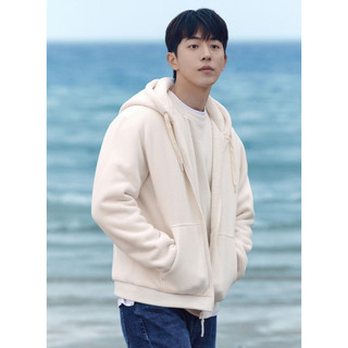 Áo khoác hoodie zip unisex T0pten nỉ lông Hàn Quốc chính hãng