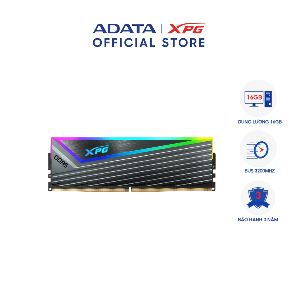 RAM ADATA CASTER RGB DDR5 6000Mhz 16GB GREY (AX5U6000C4016G-CCARGY)