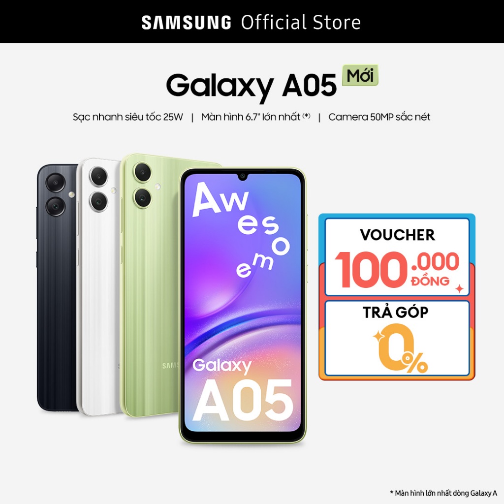 Điện Thoại Samsung Galaxy A05 4GB/128GB