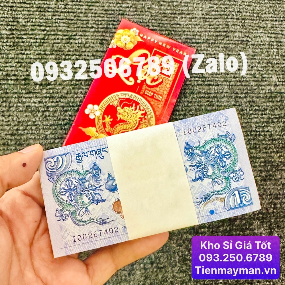 ⭐Siêu HÓT⭐ Tiền Con Rồng Thìn Bhutan Kỷ Niệm Lì Xì Tết Giáp Thìn 2024