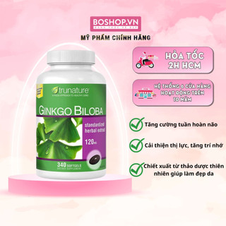 Viên Uống Bổ Não Trunature Ginkgo Biloba 120mg 340 Viên