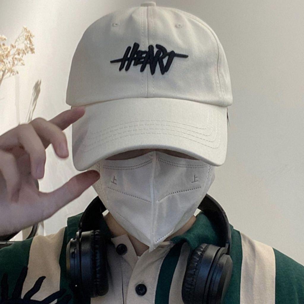 Mũ lưỡi trai nam nữ thời trang unisex đi học đi chơi thêu chữ HEART form mềm thời trang SOLILA STORE