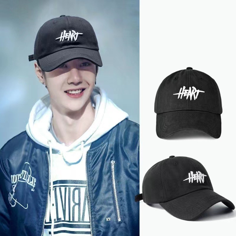 Mũ lưỡi trai nam nữ thời trang unisex đi học đi chơi thêu chữ HEART form mềm thời trang SOLILA STORE