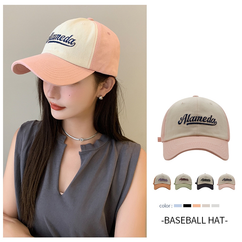 Mũ lưỡi trai thêu chữ Alameda nam nữ thời trang unisex đi học đi du lich form mềm thời trang