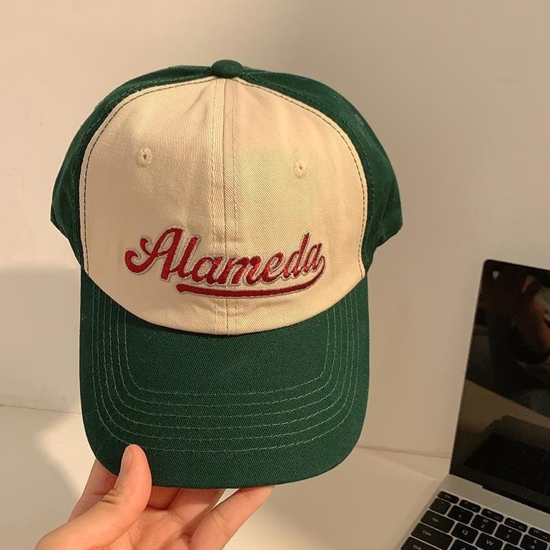 Mũ lưỡi trai thêu chữ Alameda nam nữ thời trang unisex đi học đi du lich form mềm thời trang
