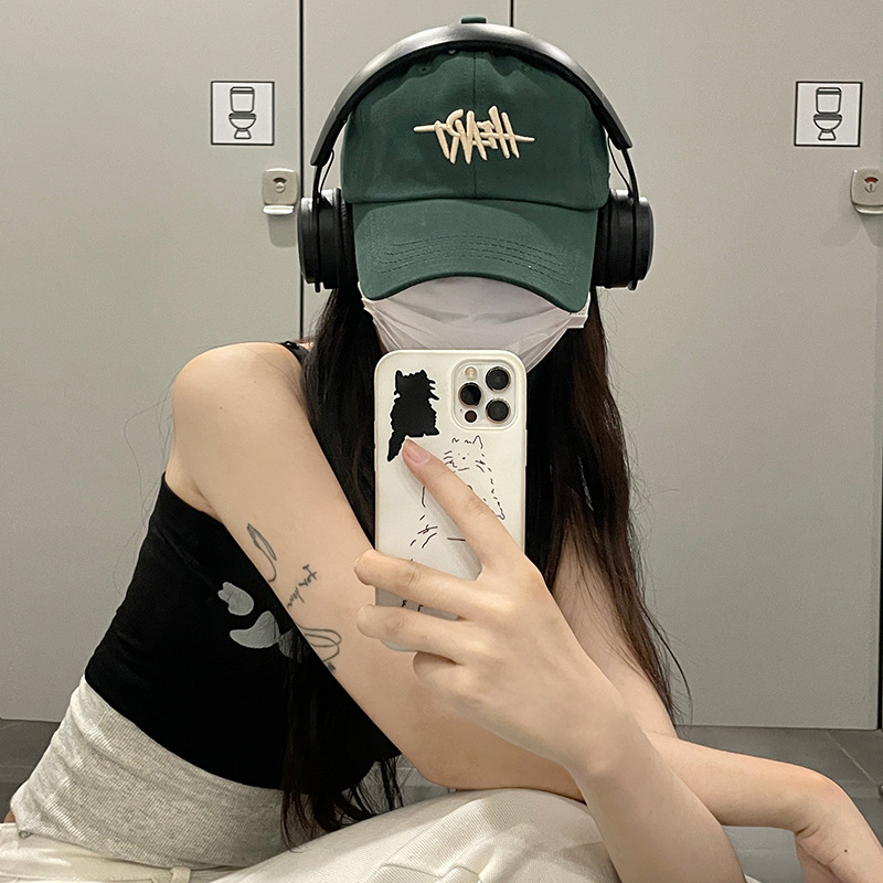 Mũ lưỡi trai nam nữ thời trang unisex đi học đi chơi thêu chữ HEART form mềm thời trang SOLILA STORE