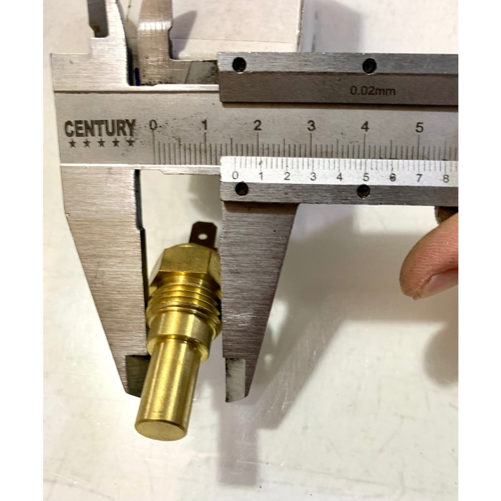 Cảm Biến Nhiệt Độ Nước Làm Mát Động Cơ, Cục Báo Nước Xe Tải KIA, HYUNDAI, ISUZU, TRUNG QUỐC...Chân 16mm, 1 Giắc Điện.