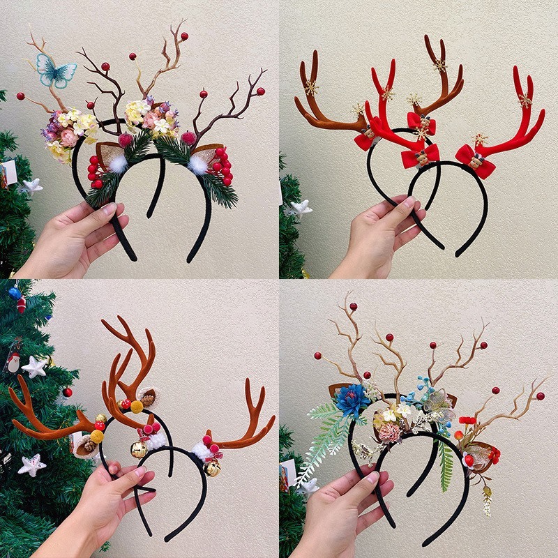 Cài Tóc Sừng Cao BST03 Cho Mùa Noel Giáng Sinh
