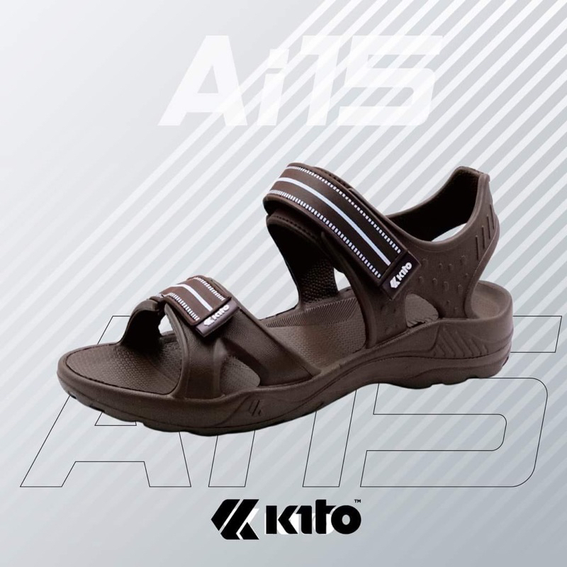 Dép sandal siêu nhẹ, không thấm nước, đi được mọi địa hình hiệu KITO thái lan AI15 có size 44