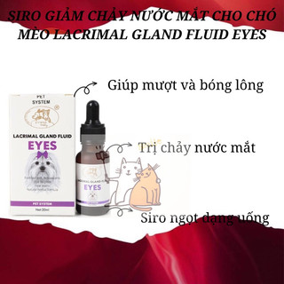 Siro tr ị chảy nước mắt cho chó, mèo -Lacrimal Gland Fluid Eyes