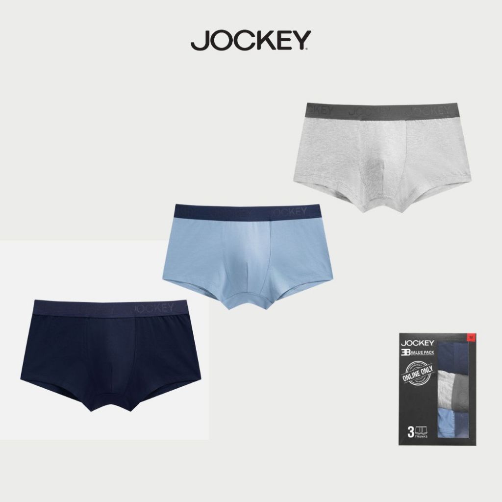 Combo 3 Quần Lót Nam Thun Cotton Jockey Dáng Trunk Co Giãn, Thoải Mái - J1247