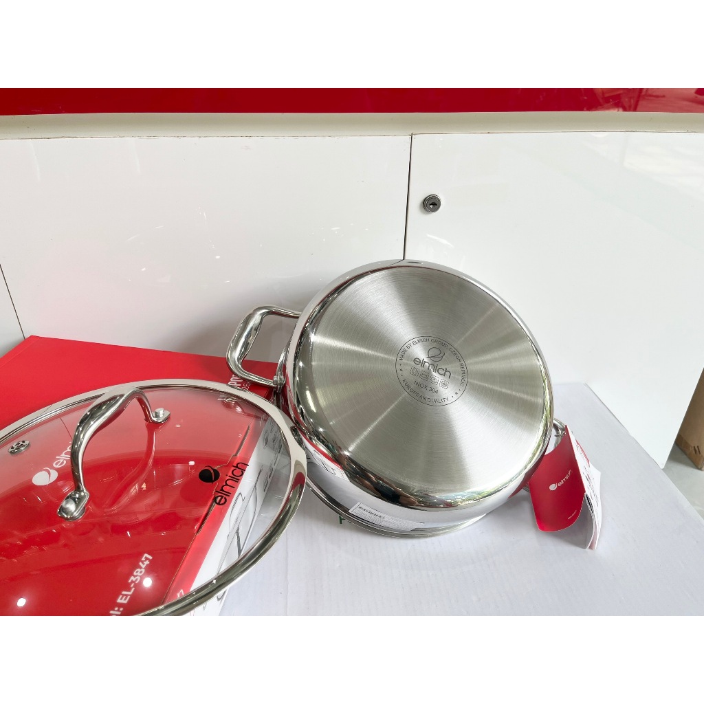Nồi lẩu Inox 304 đáy liền nguyên khối Elmich Trimax XS EL 3847 size 26cm