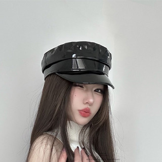 Nón Mũ Da Thuỷ Thủ - Da Bóng - Nồi - Baret