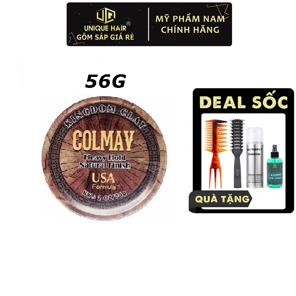 Sáp vuốt tóc Colmav Clay Kingdom 116g & 56g - new 2023 + Quà Tặng