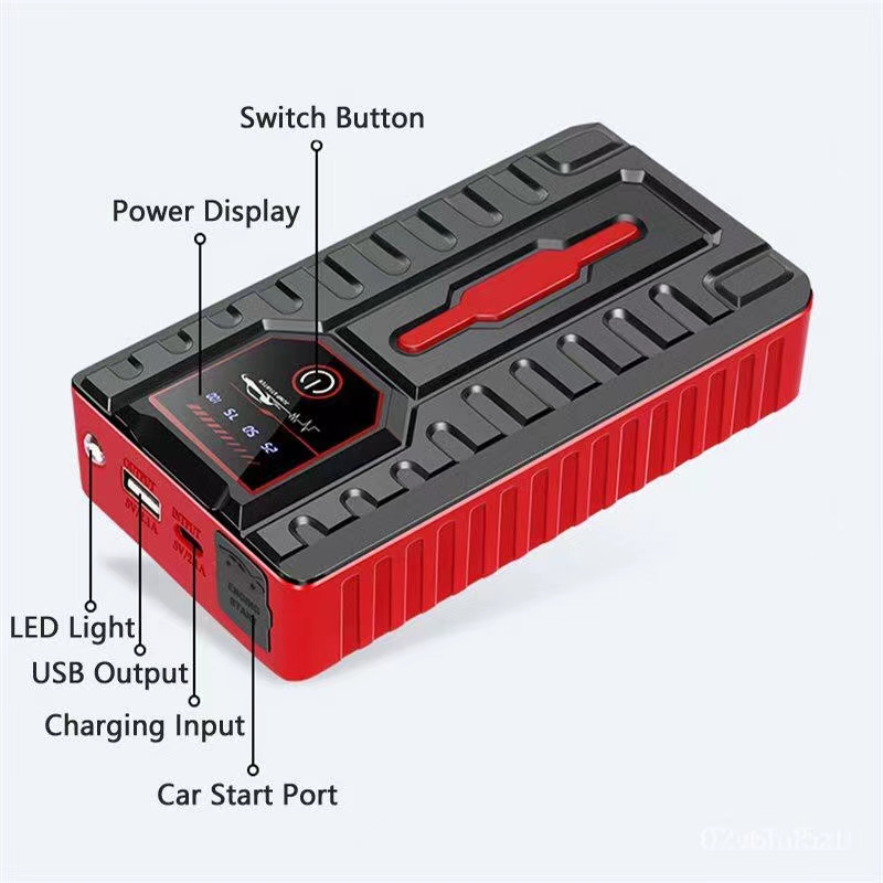 Car Jumper PowerBank Bộ khởi động xe ô tô ngân hàng điện 99800MAh (có máy bơm không khí) | BigBuy360 - bigbuy360.vn