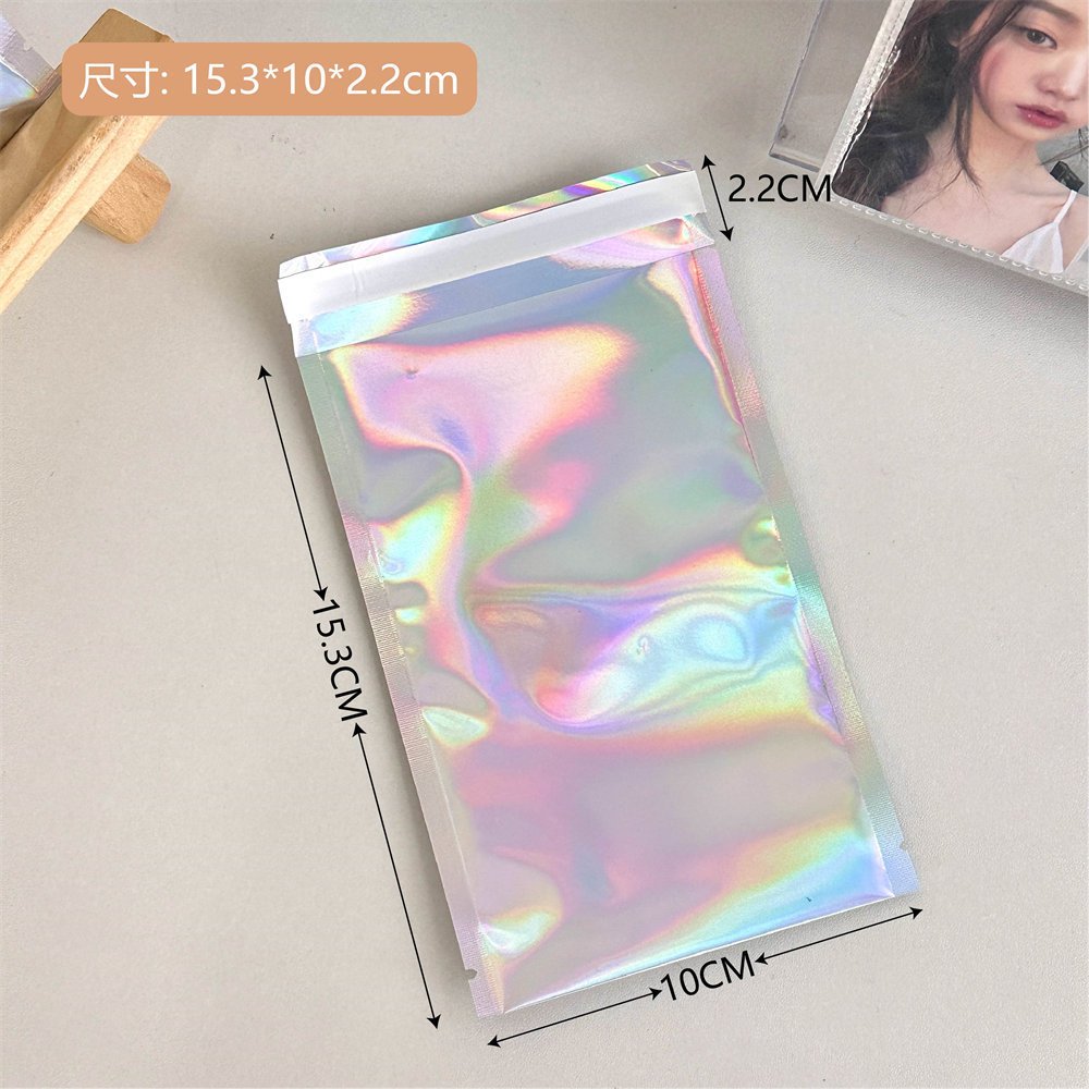 Set các loại túi đóng gói zip hologram màu sắc gói bo góc đựng goods kpop, mỹ phẩm, quà