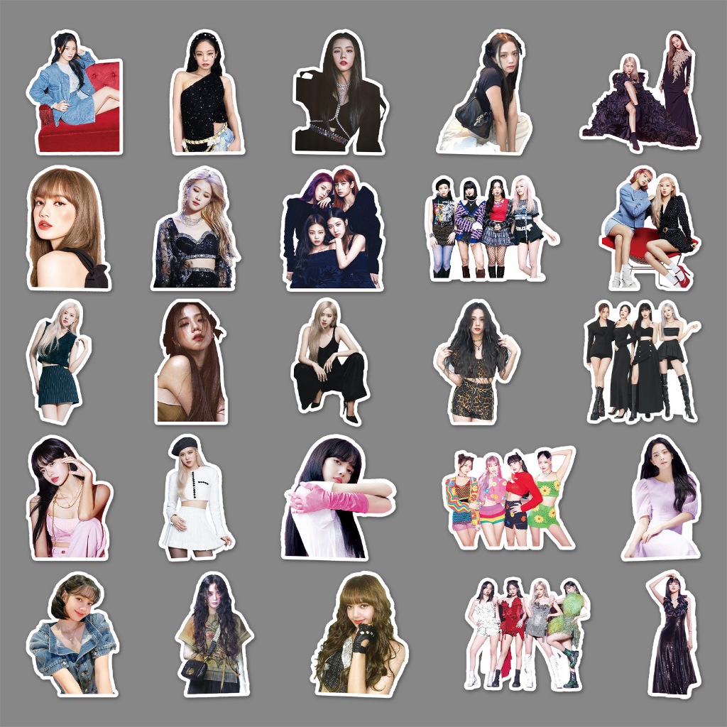 Set 50 stickers Blackpink không trùng chất lượng cao