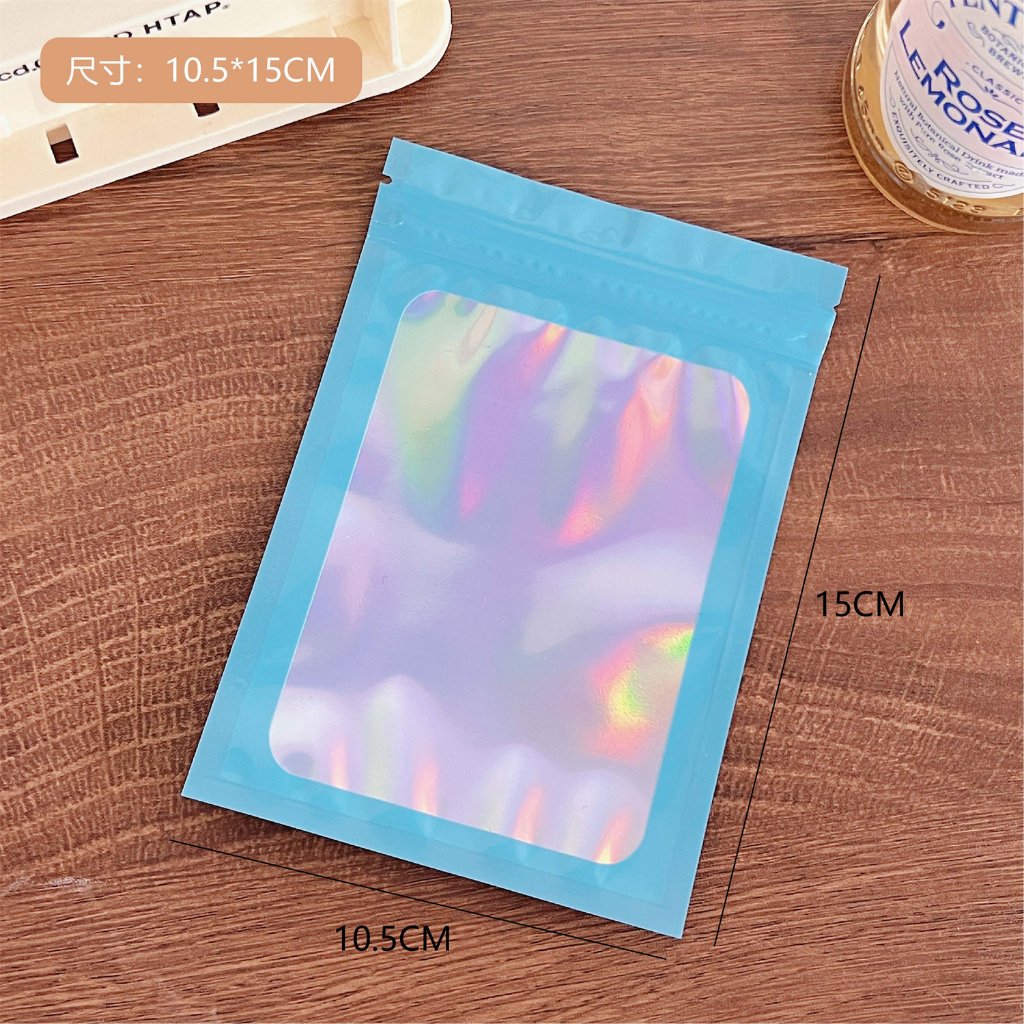 Set các loại túi đóng gói zip hologram màu sắc gói bo góc đựng goods kpop, mỹ phẩm, quà