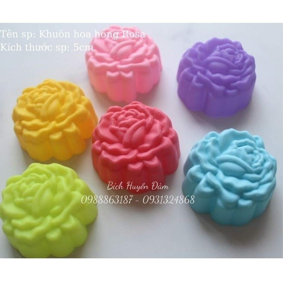 Set 10 khuôn rau câu silicon cupcake