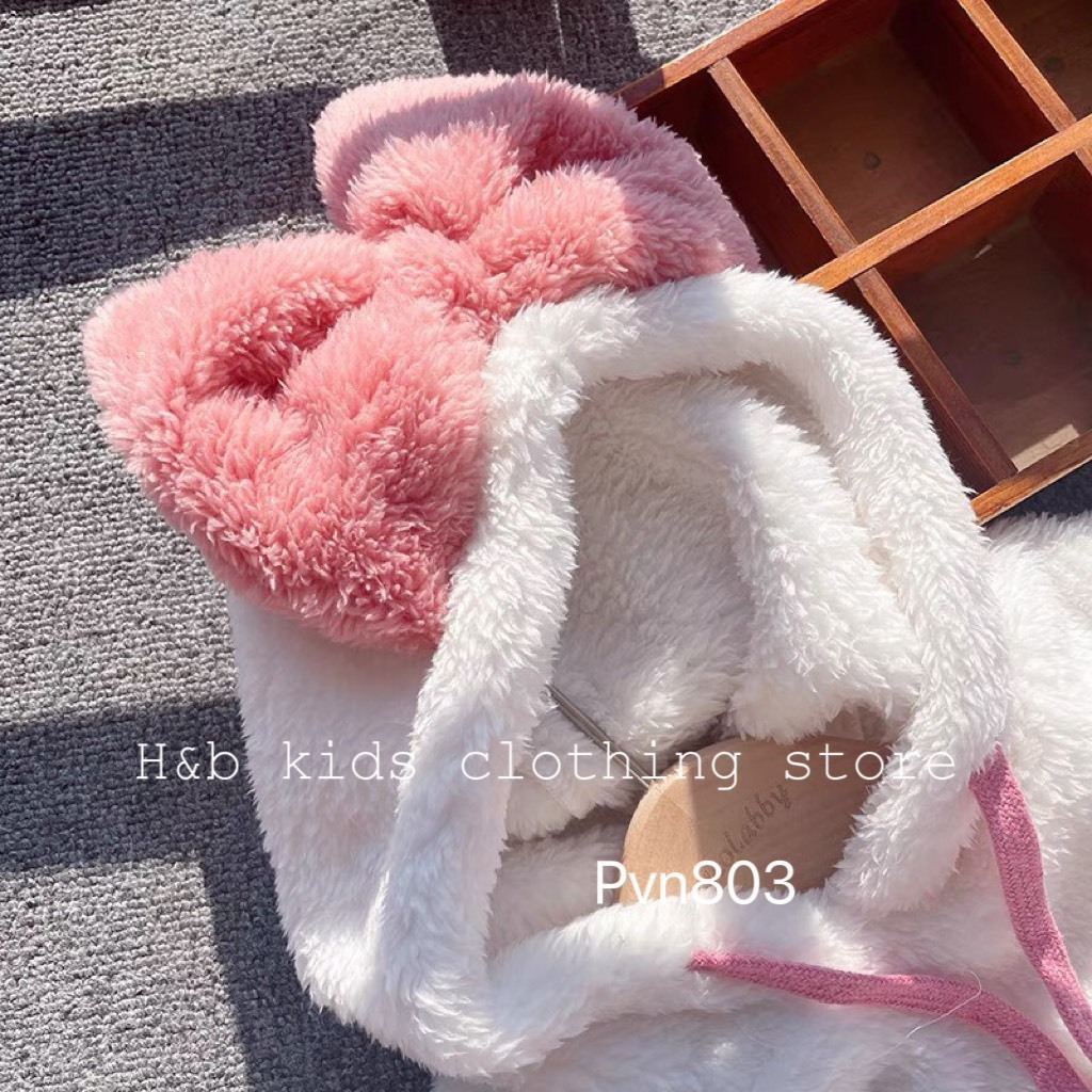 Set Body lông có mũ kèm quần tất cho bé