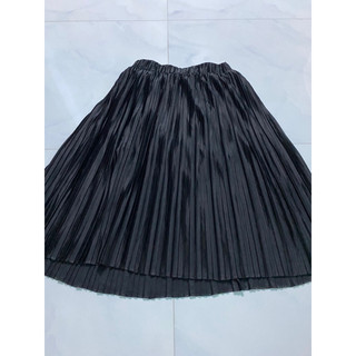 Chân váy da, xếp li, quần jean