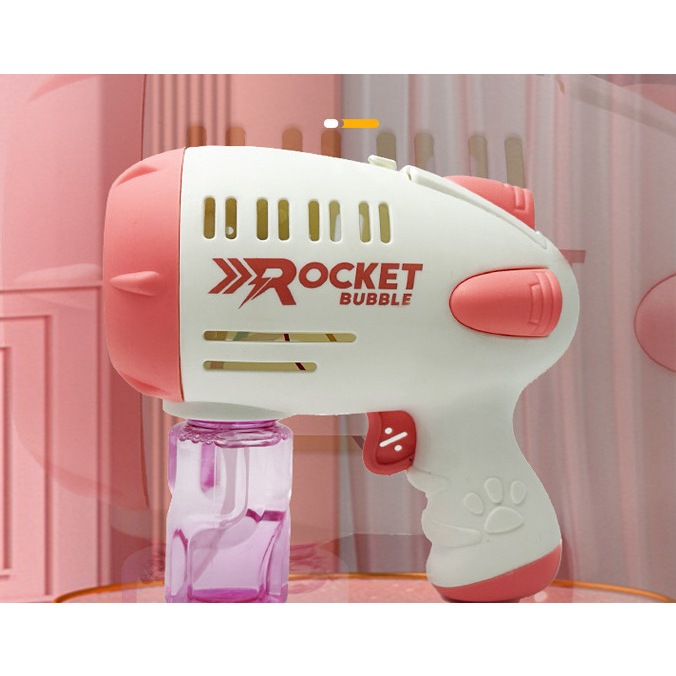 Súng bắn bong bóng xà phòng rocket bubble | đồ chơi ngoài trời cao cấp an toàn cho bé khi sử dụng