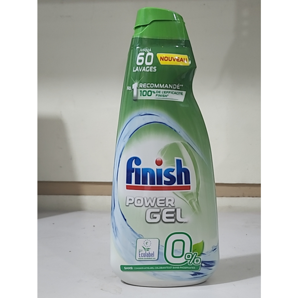 Gel Rửa Chén Finish All In 1 Max Eco 0% Không Mùi Không Hóa Chất Nhập Khẩu Châu Âu Chính Hãng Chai 900ml