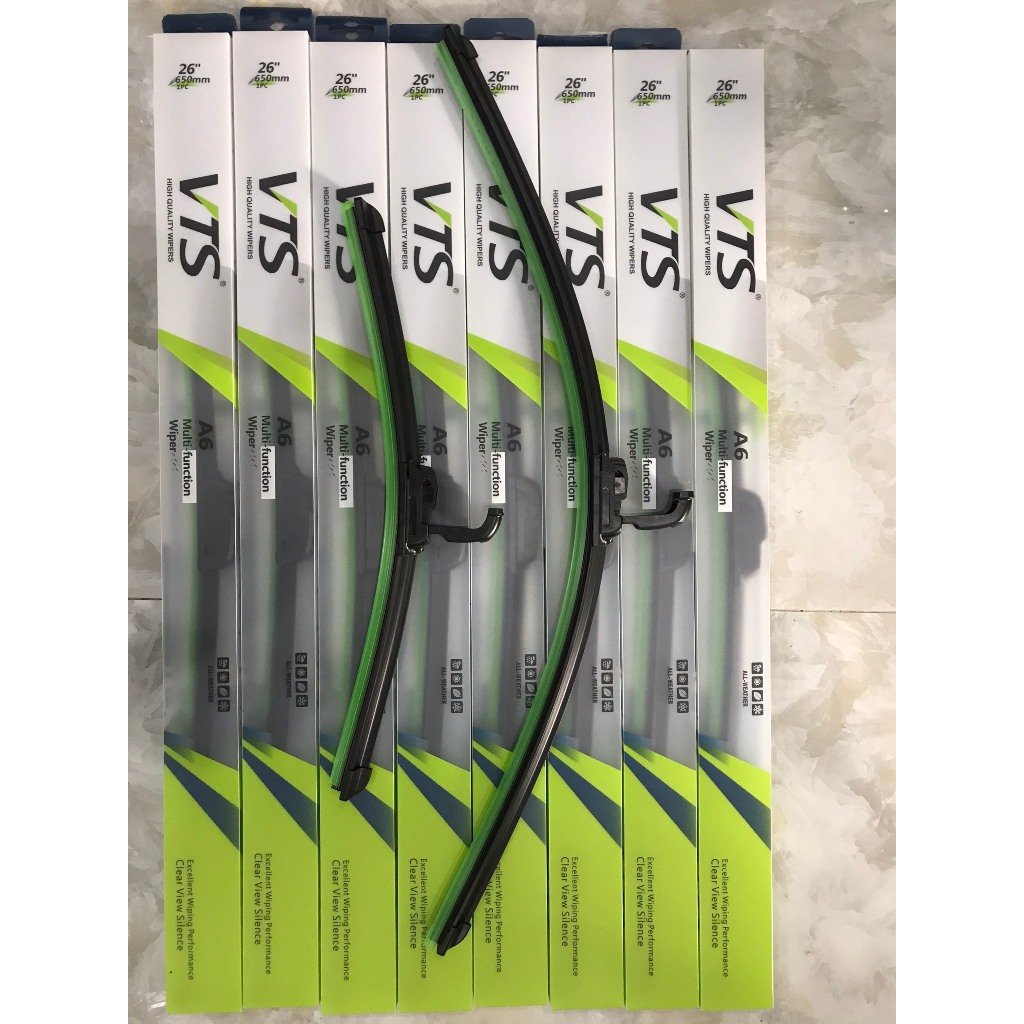 Gạt Mưa Silicone VTS Thanh Mềm Nano A6 – Dùng cho các dòng ô tô xe hơi phổ thông: Ford, Honda, Mazda, Kia, Hyundai