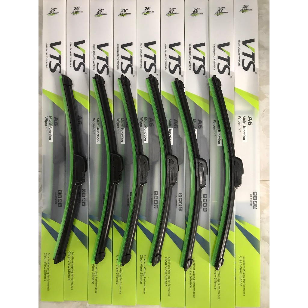 Gạt Mưa Silicone VTS Thanh Mềm Nano A6 – Dùng cho các dòng ô tô xe hơi phổ thông: Ford, Honda, Mazda, Kia, Hyundai