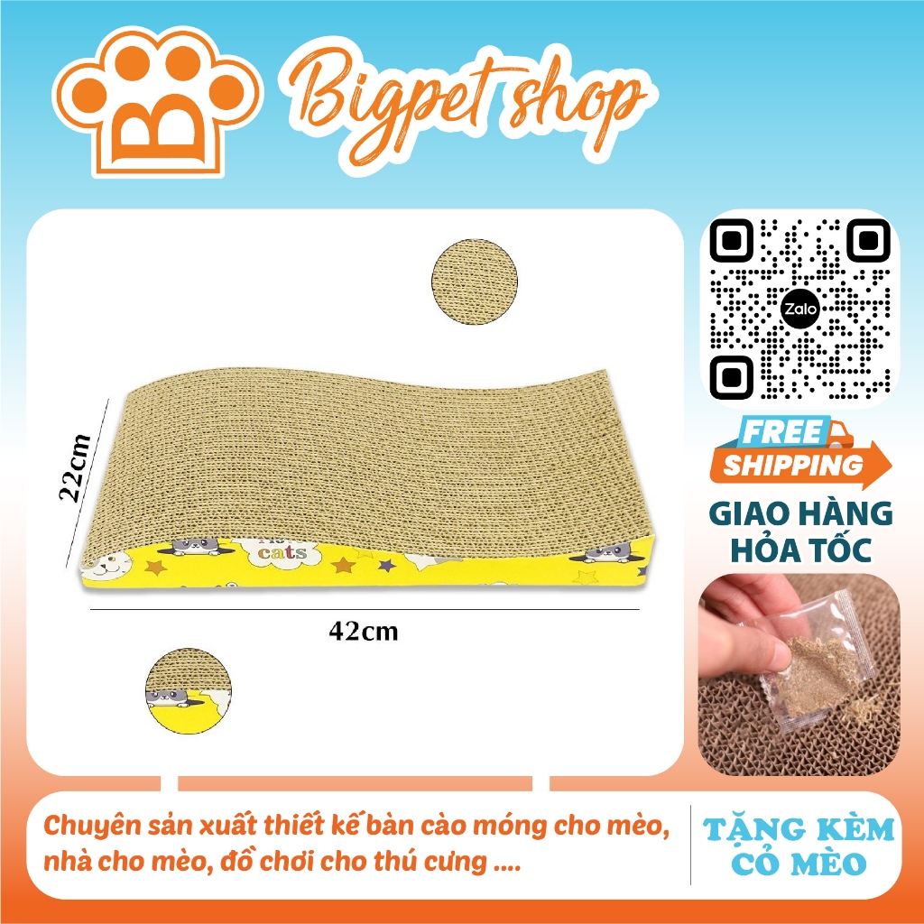 Bàn cào móng cho mèo, bàn cào mèo nhiều hình đồ chơi cho thú cưng