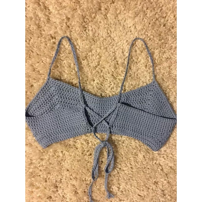 RAE - Áo hai dây len, áo bra len , áo bikini len By Rya.amour handmade