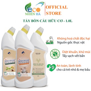  Nước tẩy rửa bồn cầu ECOCARE 1L bồ hòn và tinh dầu quế  sả chanh  bạc hà cam khử mùi hiệu quả an toàn mẹ bầu 