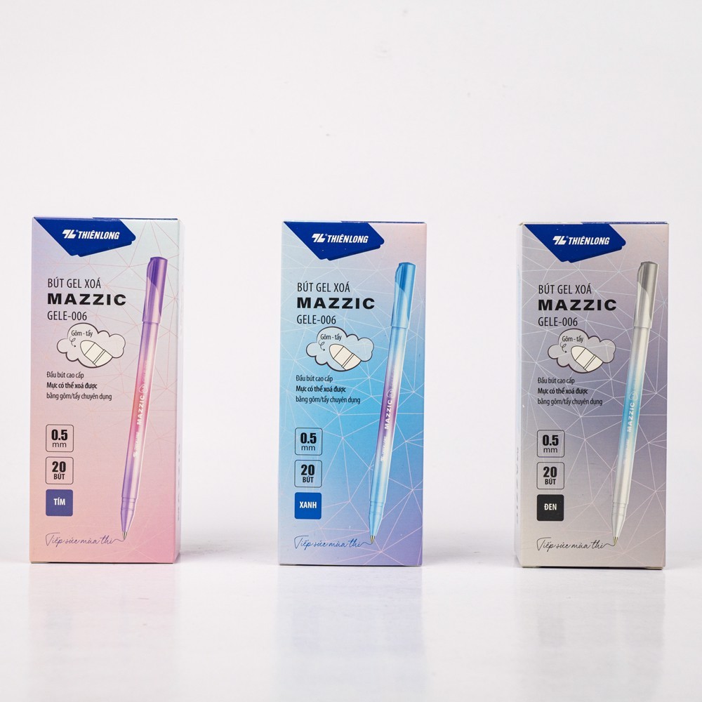 Túi 5 Bút gel xóa được Mazzic Thiên Long GELE-006-KM
