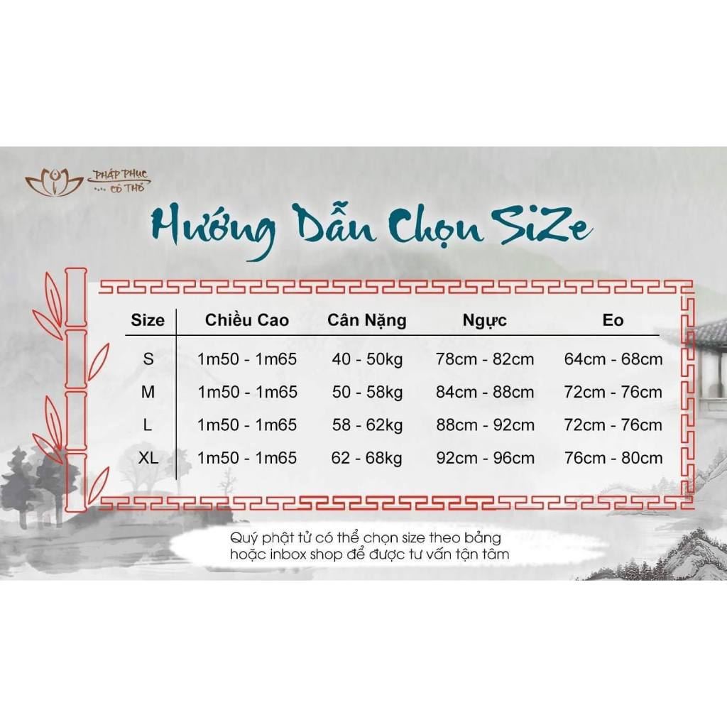 Bộ Lam Đi Chùa Đũi Vân Mây Cao Cấp - Pháp Phục Cô Thỏ