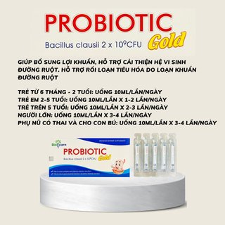 BiOCARE PROBIOTIC GOLD Hộp 20 ống 10ml men vi sinh